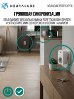Умная WiFi розетка NEURACUBE TP16, 16A/3500Вт (С функцией быстрой зарядки)