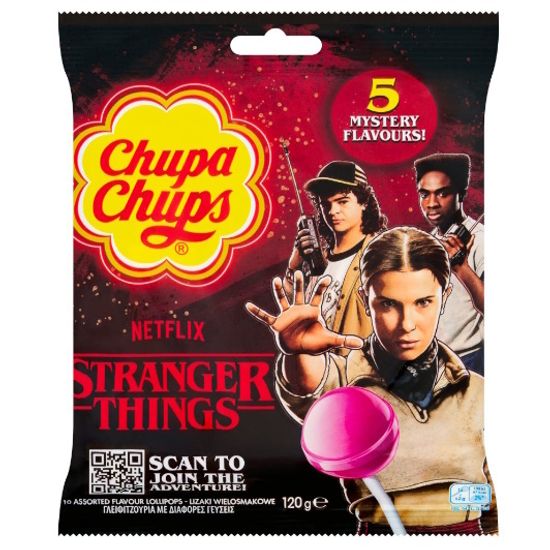 Леденцы Чупа-чупс/ Chupa Chups Очень странные дела 5 вкусов, 120гр (Германия)