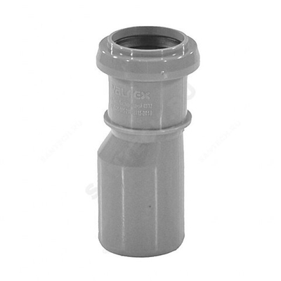 Переход PP-H эксцентрический серый BASE Дн 110х50 б/нап в/к VALFEX 25110050