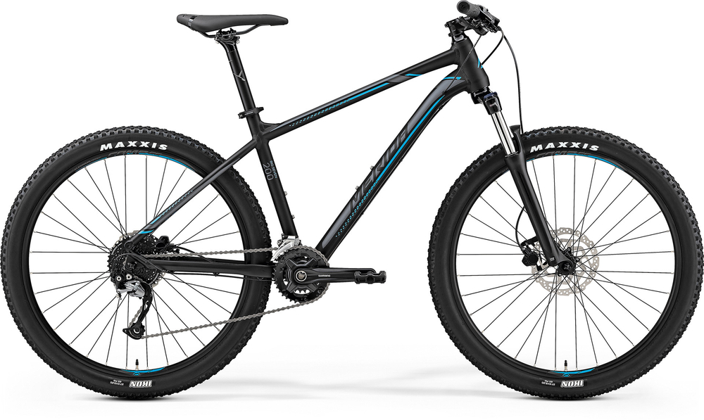 Велосипед '19 Merida Big.Seven 200 Колесо:27.5" Рама:L(19") MattBlack/Silver/Blue (6110790659)
