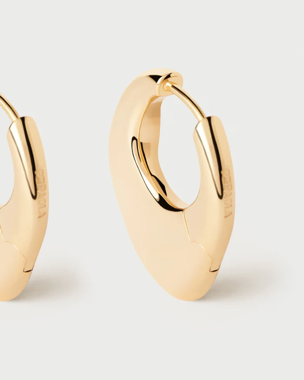 Серьги Volcano Hoops серебро 925 пробы покрытое золотом
