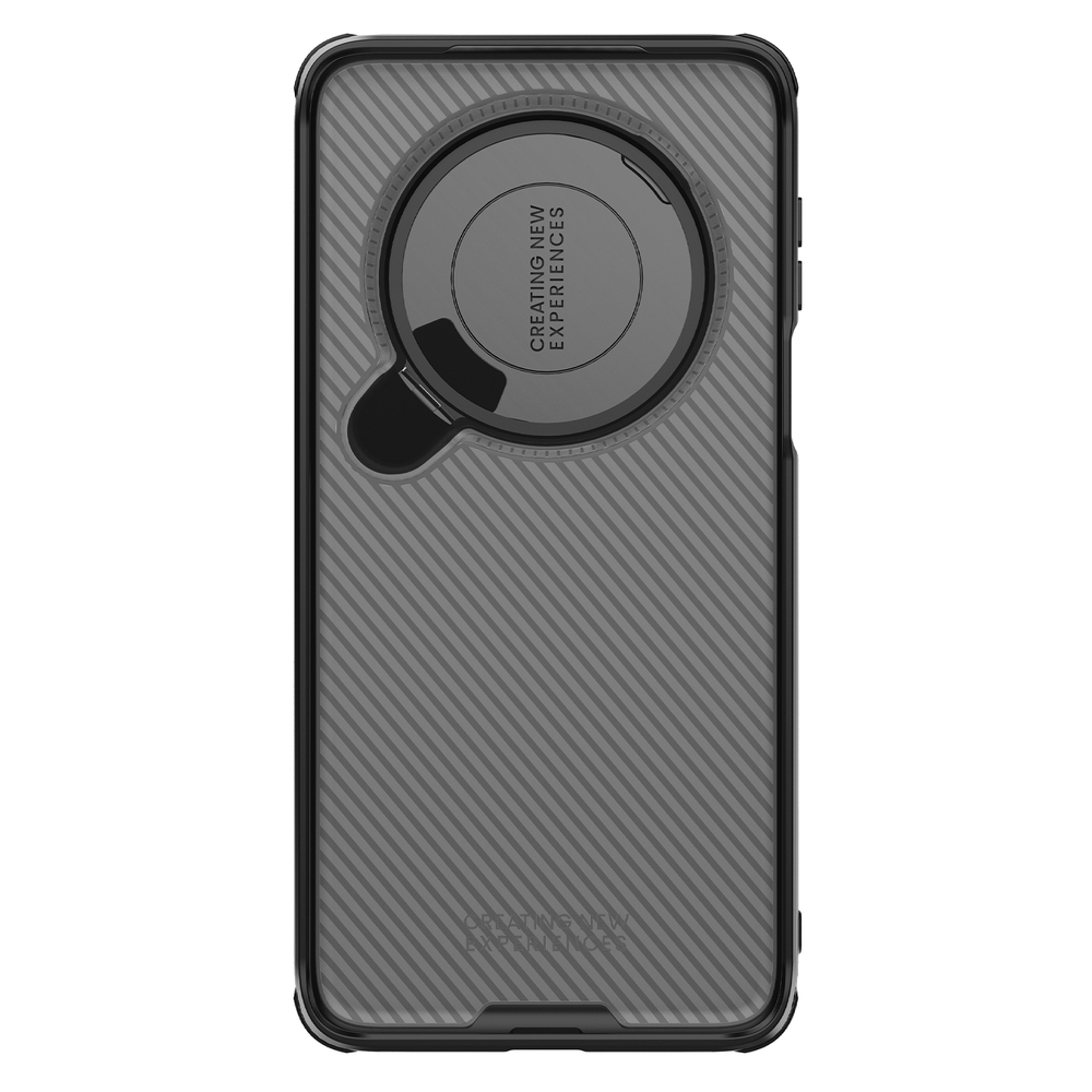 Чехол прозрачный тонированный (Transparent Black) от Nillkin с металлической откидной крышкой для камеры на Huawei Mate 70 Pro и 70 Pro+, серия CamShield Prop Case