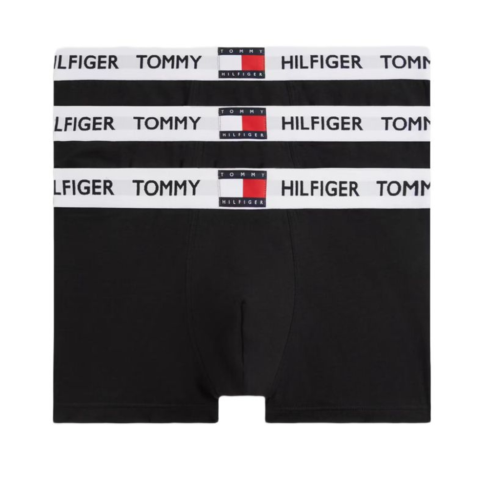 Боксерки теннисные Tommy Hilfiger Stretch Cotton Trunks 3P - black/black/black