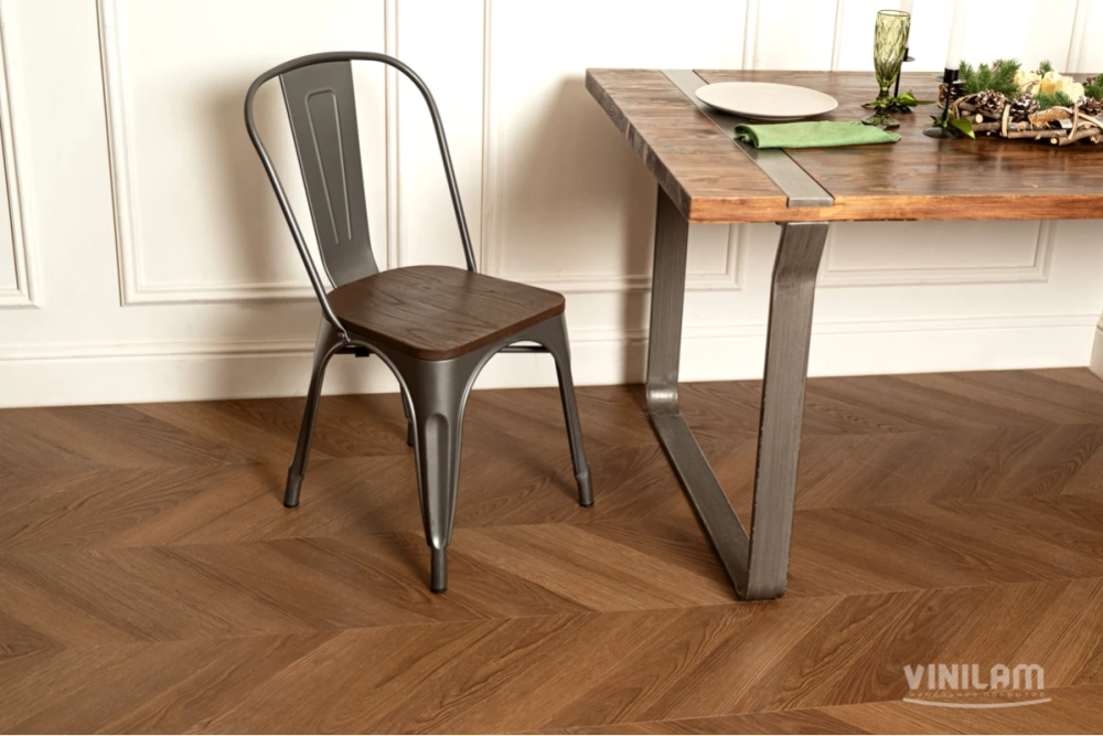 Кварц-винил ISOCORE Vinilam Parquet Chevron 8,5 мм Шеврон Плезир 1.58 м2