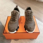 Мужские кроссовки Hermes Bouncing цвета хаки