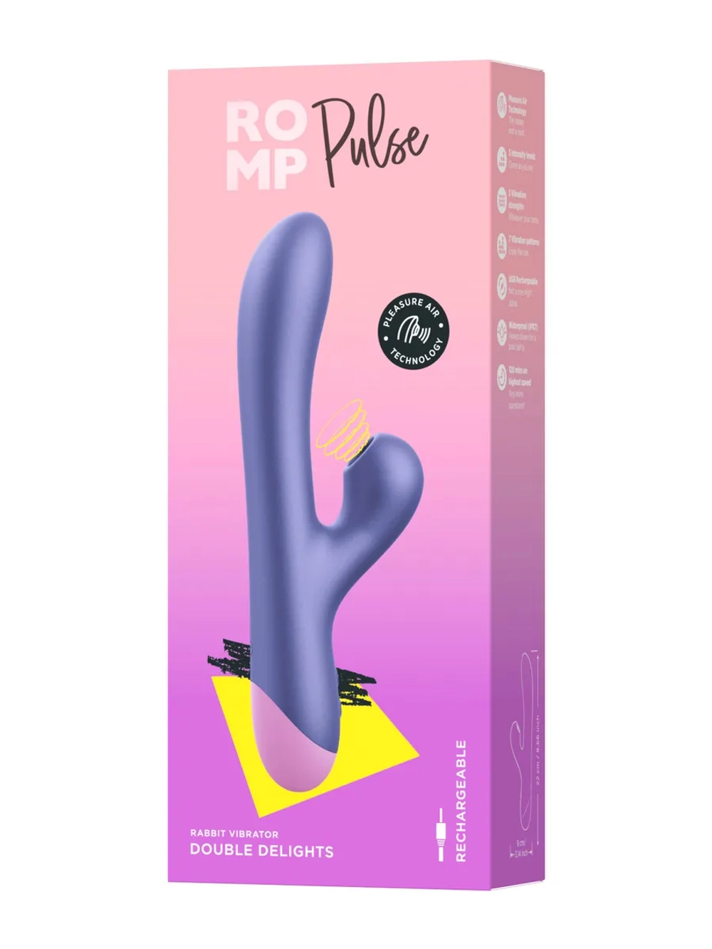 Romp Pulse Вибратор-кролик с вакуумной стимуляцией клитора