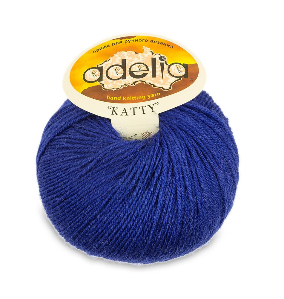 Пряжа Adelia Katty / уп.10 мот. по 50г, 150м, 21синий Пряжа Adelia Katty / уп.10 мот. по 50г, 150м, 21синий