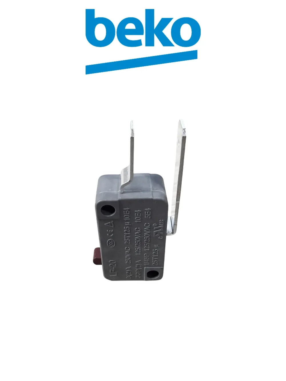 Микровыключатель LF-20 для посудомоечной машины Midea 17476000001137 (385848, 4055341269, 482000018765, 482000097026, 49036264, C00378299, C00514026, 9178009401)