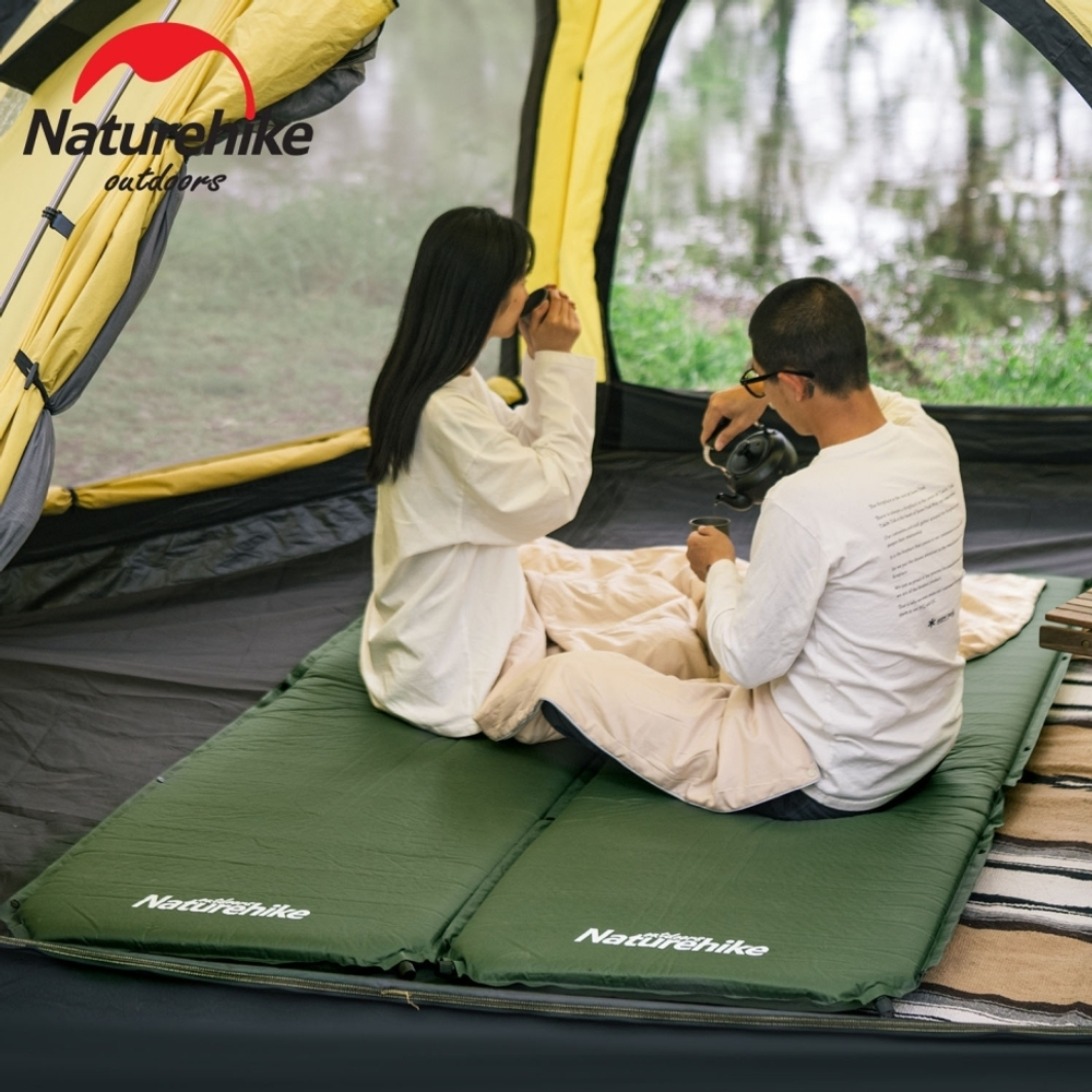 Коврик самонадувной туристический Naturehike D03 Army Green, 6927595773680