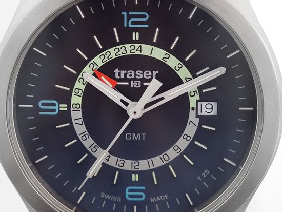 Наручные часы  Traser P59 Aurora GMT Silver 107231 (кожа)