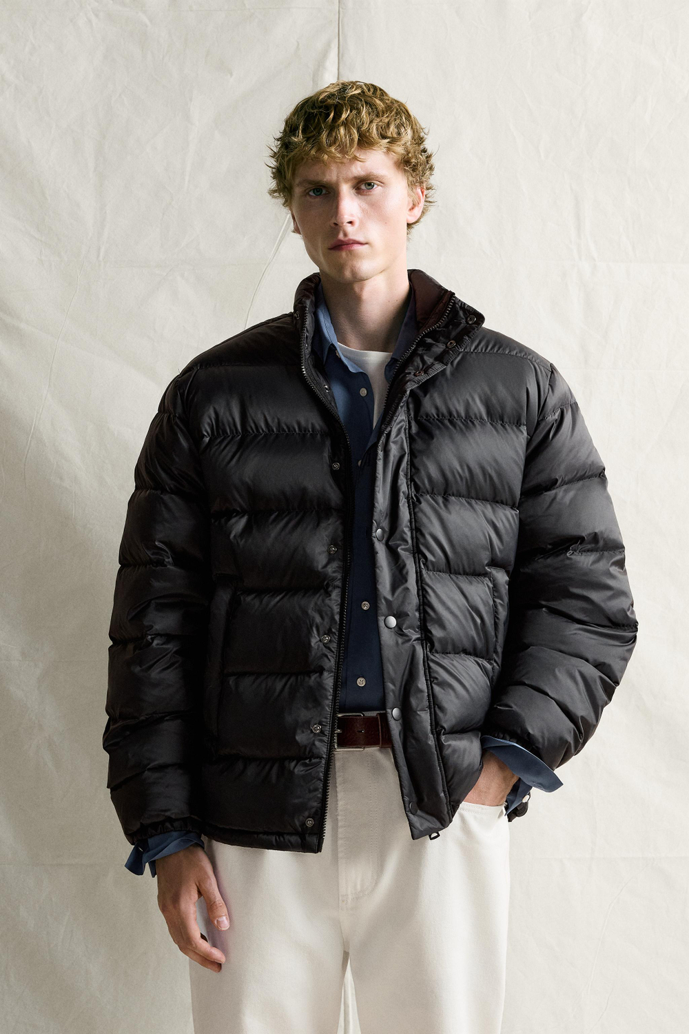 КУРТКА WATER-REPELLENT С НАПОЛНИТЕЛЕМ 80% ПУХА И 20% ПЕРА — ZARA