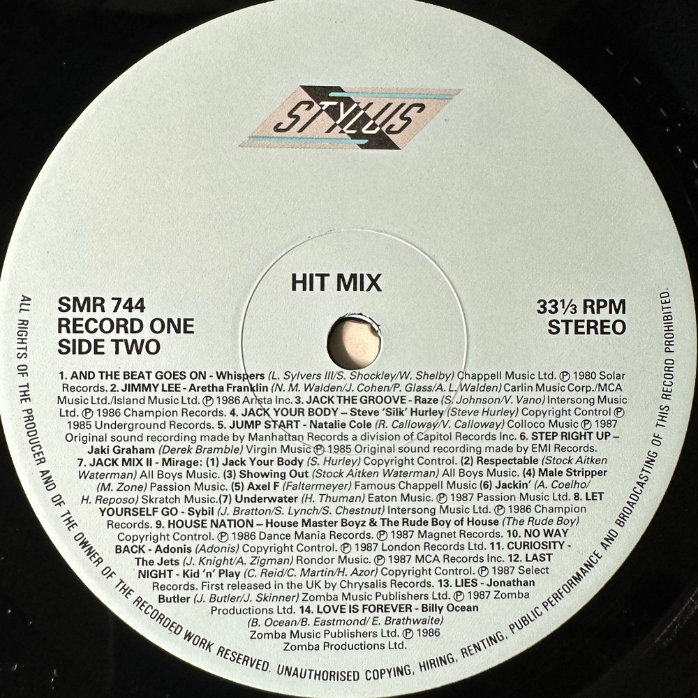 Сборник Hit Mix 2LP (Англия 1987г.)