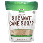 NOW Foods, Real Food, Sucanat, сертифицированный органический тростниковый сахар, 907 г (2 фунта)