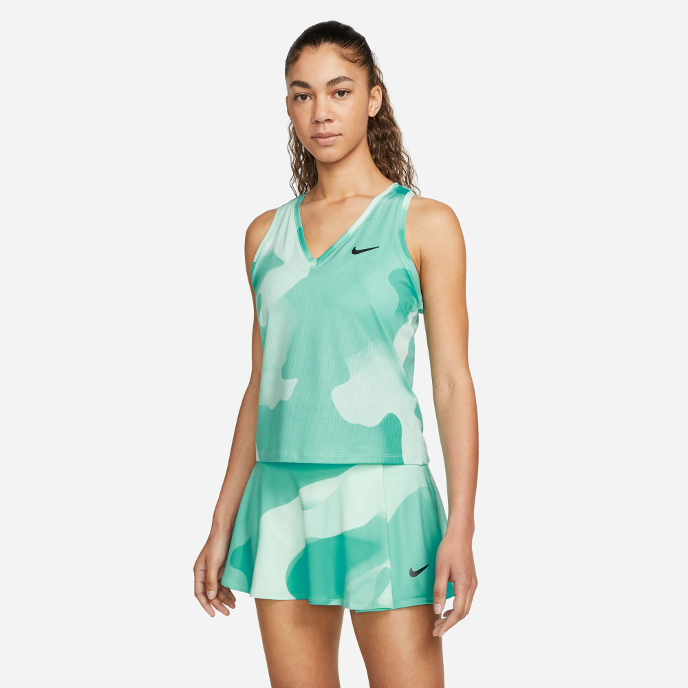 Женская теннисная майка Nike Court Victory Dri-Fit Printed Tank Top Women - Mint