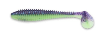 Приманка силиконовая Keitech Swing Impact FAT 3.8" PAL #06 Violet Lime Belly