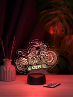 Ночник "Байк с именем Костя" - подарок мальчику