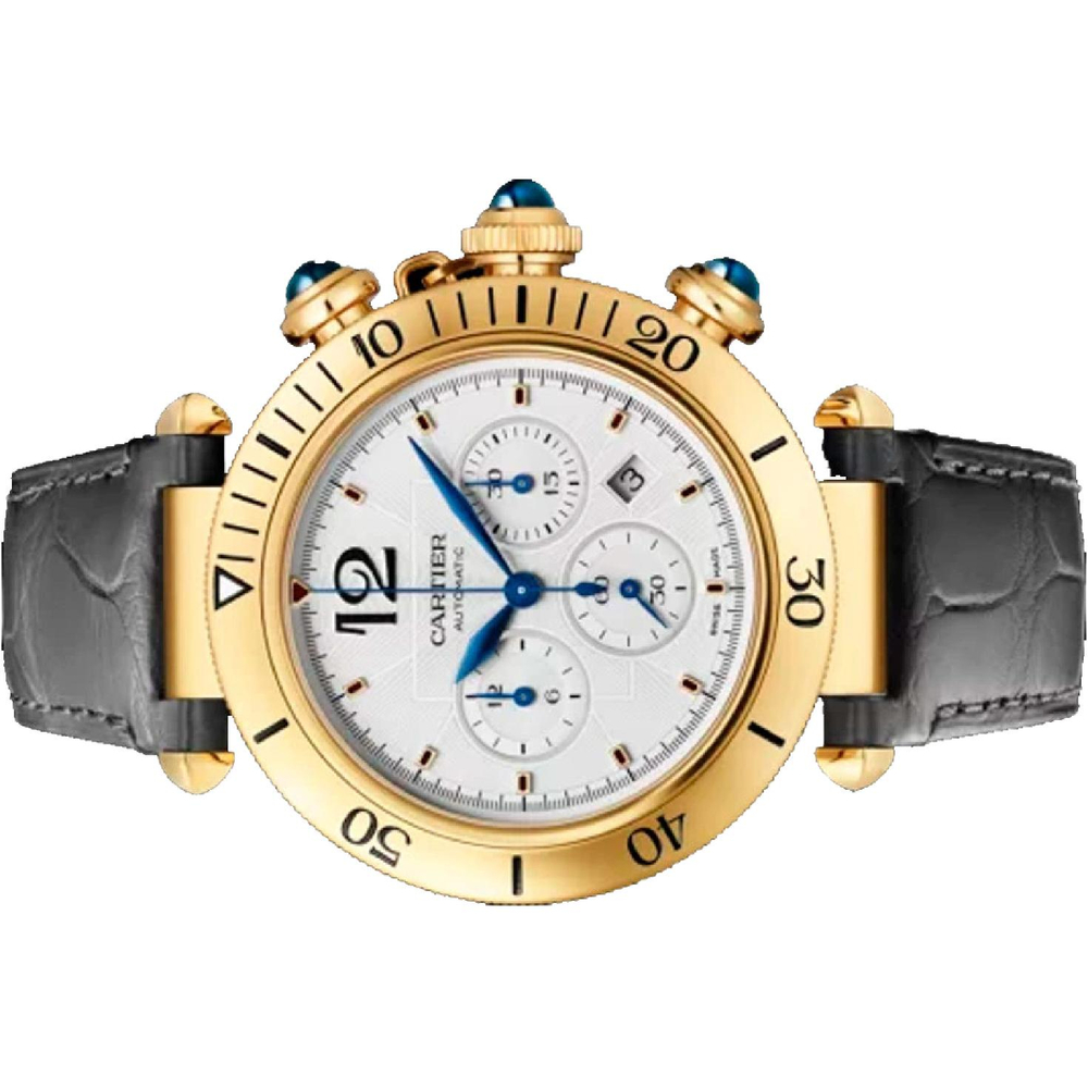 CARTIER PASHA DE Automatic Mechanical Movement 100m Water Resistance Men"s Watches Watch 41mm White Dial