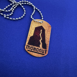 Цветной жетон Монолит из стали, подарочный набор Сталкер