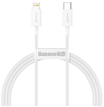 Кабель-зарядка Type-C на Lighting Baseus Superior 20W 1.5м (CATLYS-B02) белый