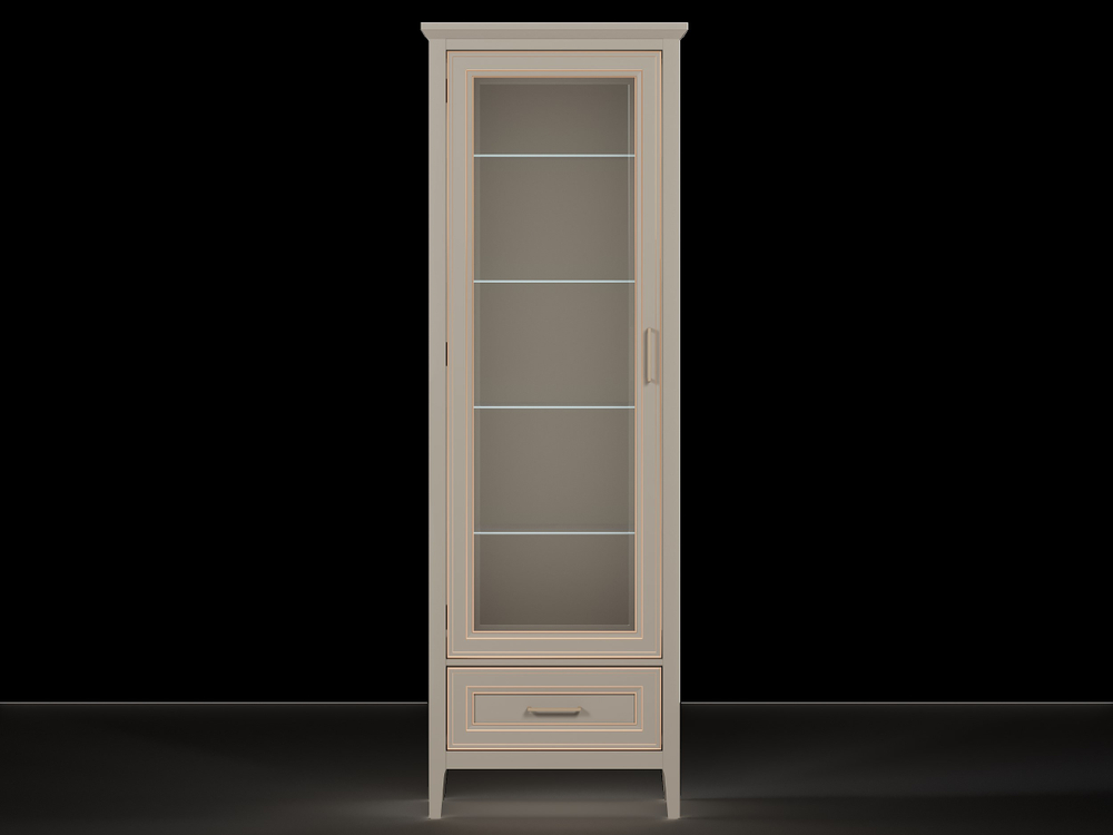 КЛАССИК шкаф REG1W1SZK (Глиняный серый)