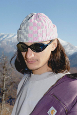 Шапка Jacob Cro Beanie Twins "Pink Grey"