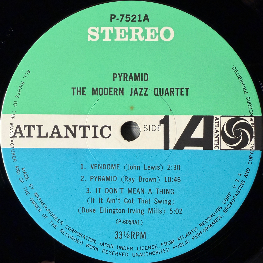 The Modern Jazz Quartet ‎– Pyramid (Япония 1976г.) Т