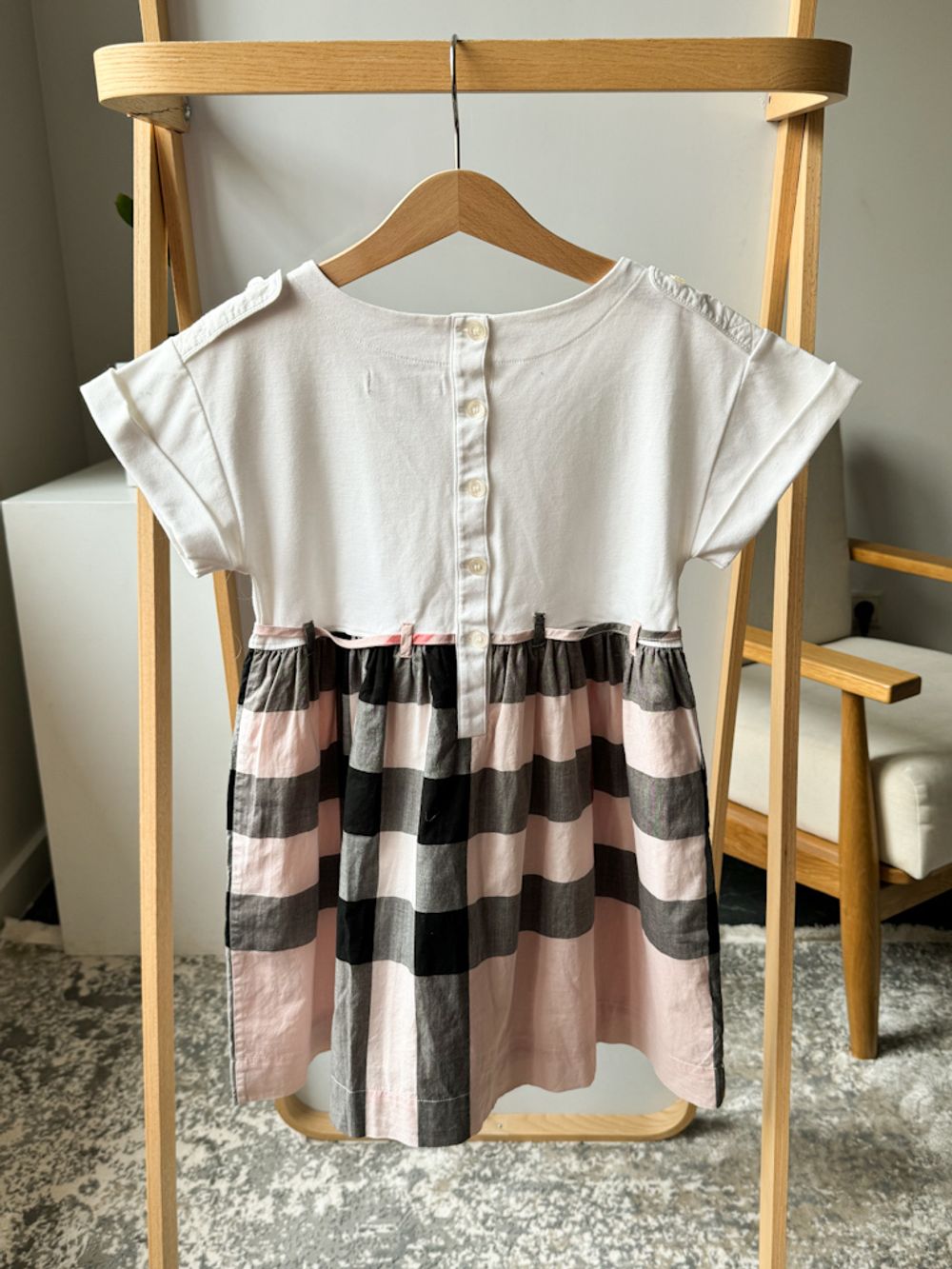 Хлопковое платье Burberry, 128