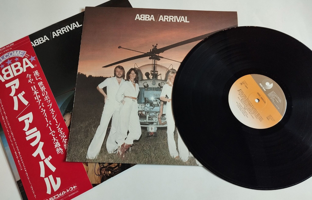 Винтажная виниловая пластинка LP ABBA Arrival (Japan 1978) (Red Obi)