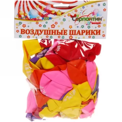 Воздушные шары 50 шт, 10»/25см «Красоты много не бывает», (микс)