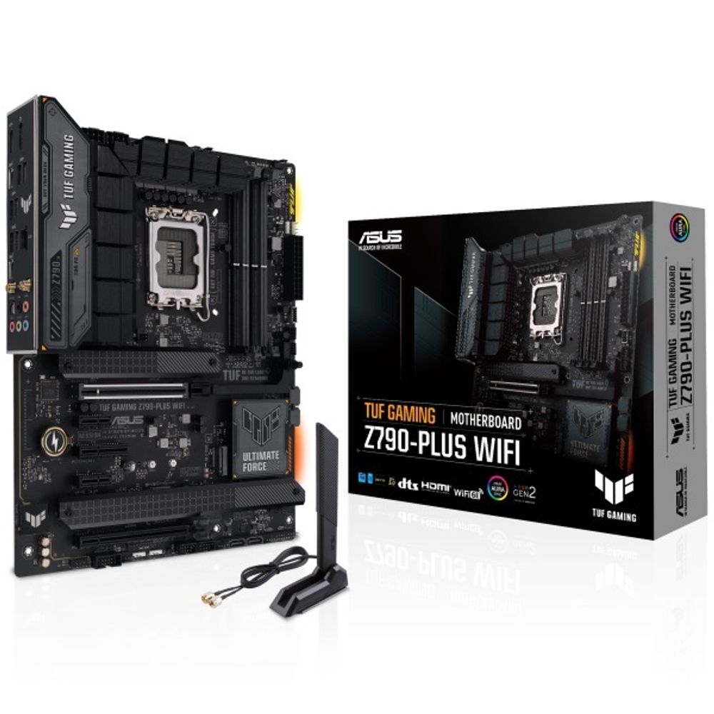 Материнская плата ASUS TUF GAMING Z790-PLUS WIFI (LGA1700/Z790/4xDDR5/2xPCI-Ex16/3xPCI-Ex1/4xM.2/BT/WI-FI/DP/HDMI/ATX)