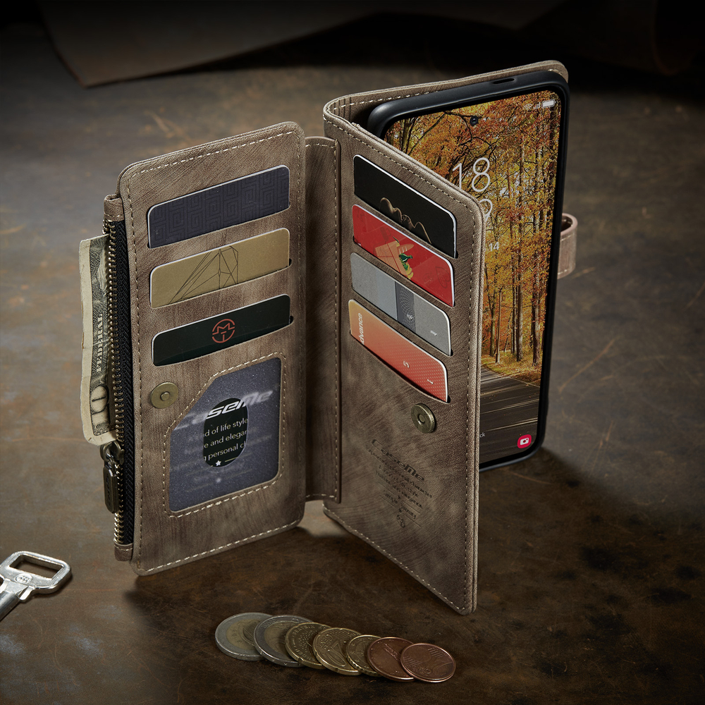 Многофункциональный чехол-кошелек CaseMe 3 in 1 Matte Wallet для Samsung Galaxy S25 Edge