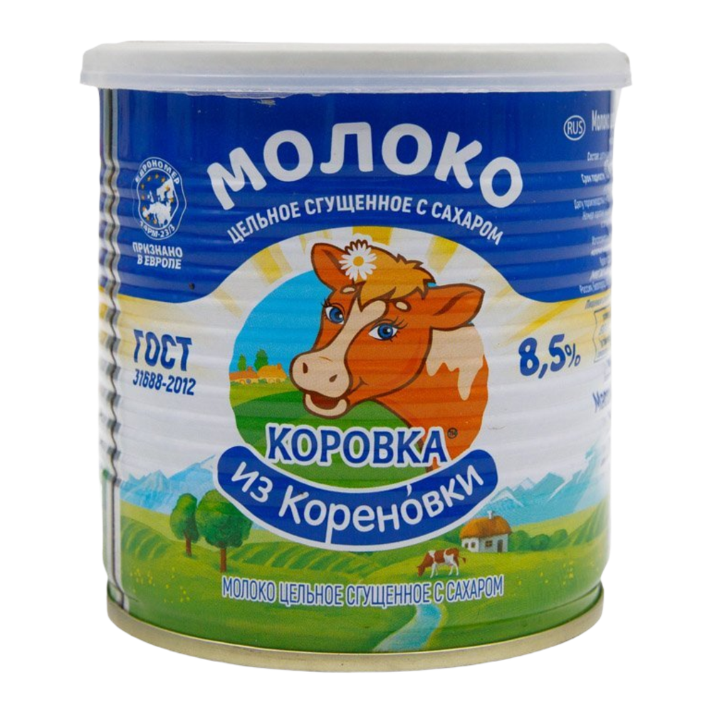 Молоко сгущенное "Коровка из Кореновки" 360г ж.б
