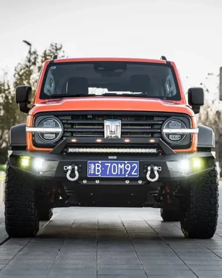 Силовой передний бампер MEIKA Tank 300 2021+ Танк дуга лебедка 2 фонаря свет