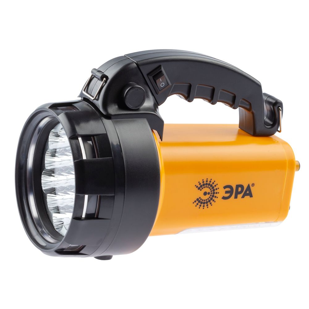 Фонарь светодиодный ЭРА PA-601 АЛЬФА прожектор 2 режима 19+24LED, аккум. 3Ah, ЗУ 220V/12V, 160лм (764016)