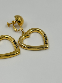 Клипсы с подвесками в виде сердец Moschino