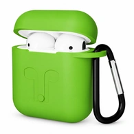 Чехол для Airpods 1/2 Gurdini прорезиненный soft touch Зеленый