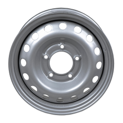 Диск штампованный R16 6.5J 5x139.7/98.6 ET40 ВАЗ 2121 GANZ Silver GRN16087
