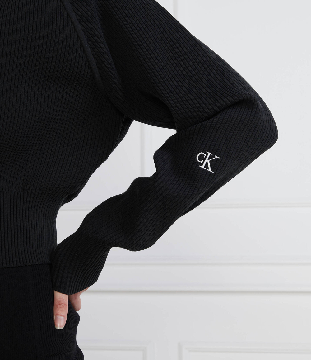 Свитер HALF ZIP CALVIN KLEIN JEANS - черный(J20J221967)