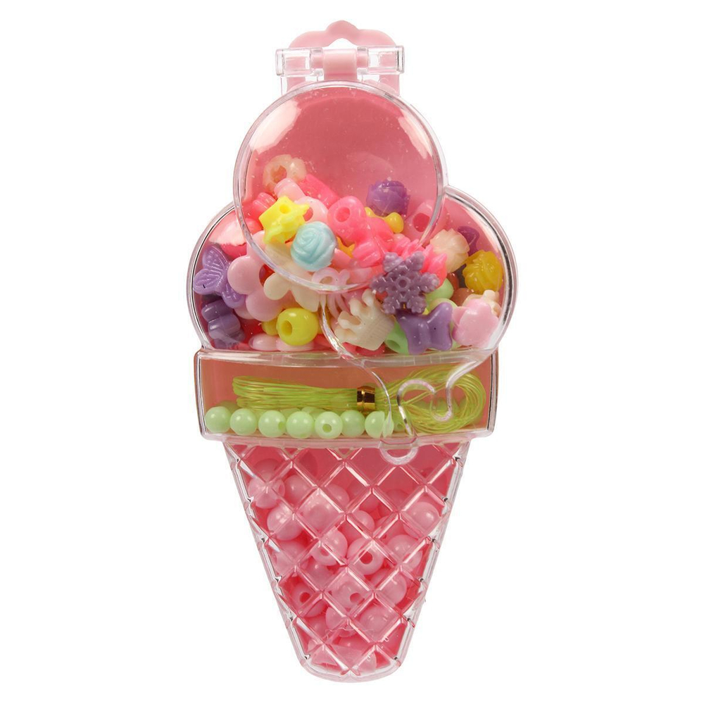 Набор д/создания укр. бисера и бусин "Мороженое barbie extra" 14*7*3см BEADSET-BEXICECR (Мультиарт)