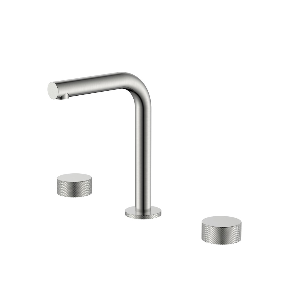 Смеситель на столешницу STICK TOUCH на 3 отв. Nickel Brush