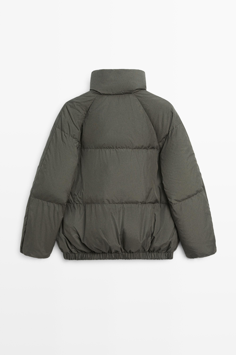 Massimo Dutti Двусторонний пуховик, коричневый