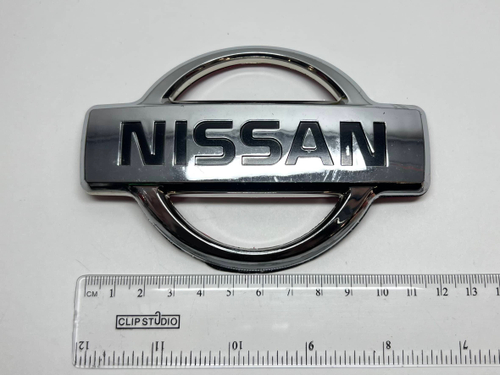 НЕТ - Логотип (шильдик, надпись, эмблема) "Nissan" 12см для крышки багажника / решетки радиатора / капота