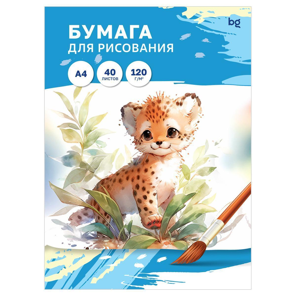 Папка для рисования А4, 40л., 120г/м2 (BG)