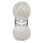 Пряжа Alize (Ализе) Superlana Maxi / уп.5 мот. по 100 г, 100м, 208 светло-серый меланж A