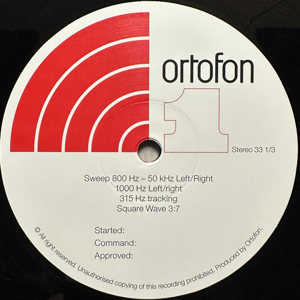 Ortofon - Test Record (Европа 2016г.)