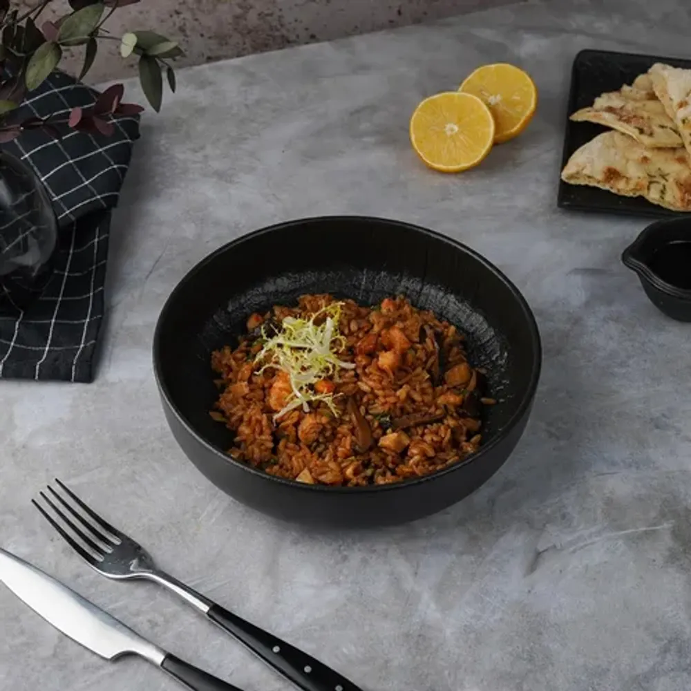 Салатник 950 мл d 20 см h5,5 cм Black Raw Wood P.L. Proff Cuisine [6]