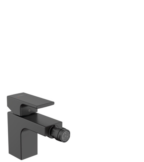Смеситель для биде Hansgrohe Vernis Shape однорычажный, с металлическим матовый чёрный 71219670