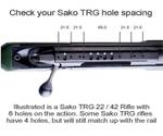 Основание Contessa, Picatinny, на SAKO TRG 42/22, 0MOA - фото 3
