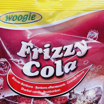Woogie Конфеты шипучие Frizzy Cola со вкусом колы, 170 г (Австрия)