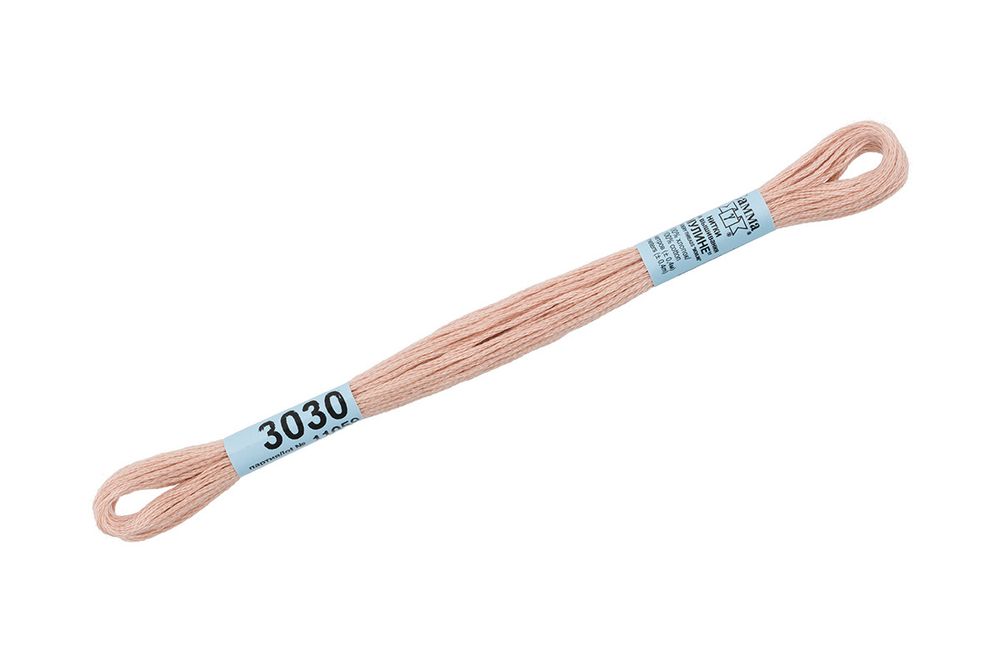 Мулине Gamma 100% хлопок, цв.3213 т.кремовый, 24 мотка по 8 метров, 642739882